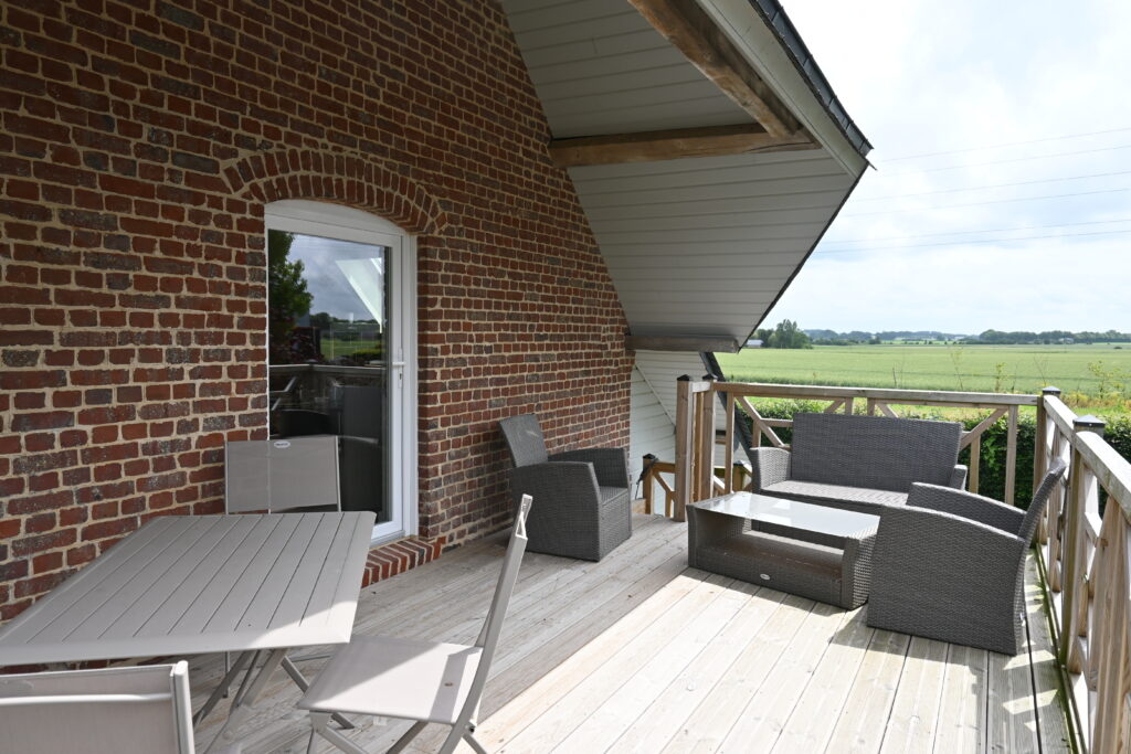 Terrasse de l'appartement Fleur de l'amour