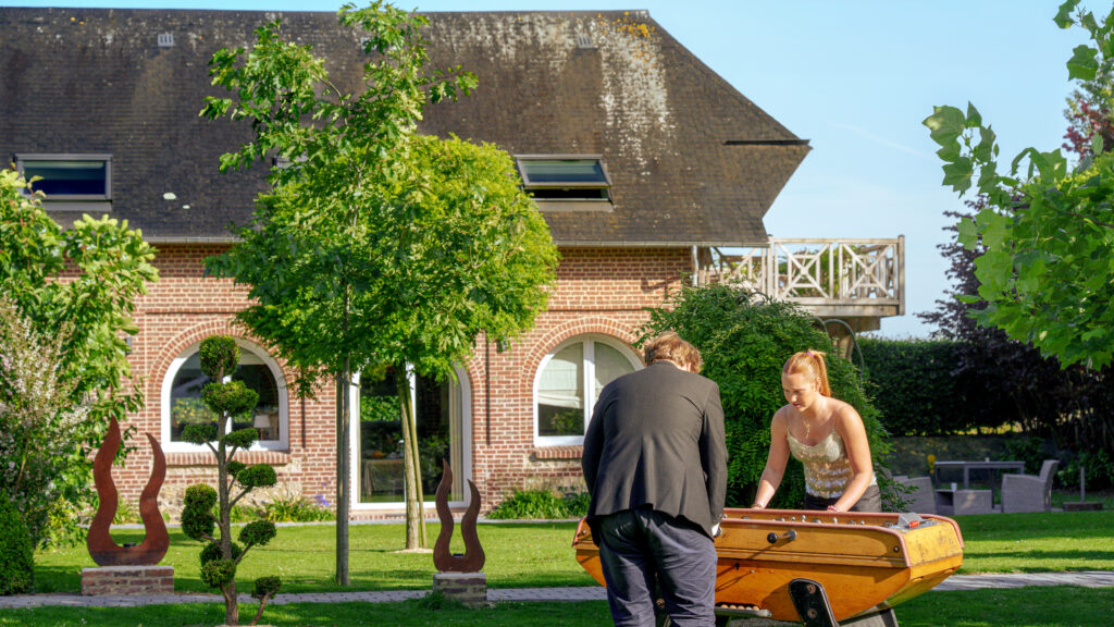Mariage dans le grand jardin