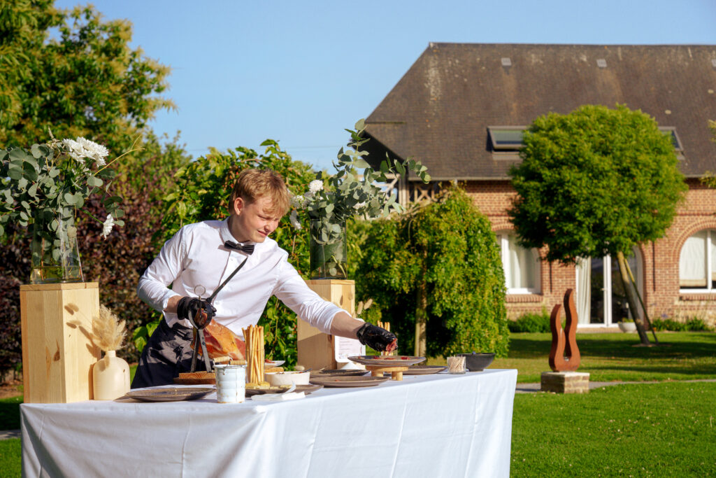 Mariage dans le grand jardin